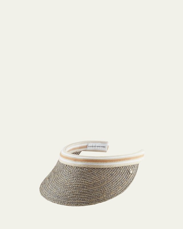 Bianca Classic Slide-On Raffia Visor